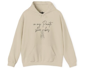 Sudadera con capucha de bailarina, sudadera de ballet, regalo de baile, jersey para zapatillas de punta, regalo de Navidad, sudadera con capucha unisex