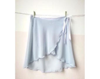 Falda de ballet CELESTE Waterfall de 43 cm / Falda de ballet larga de gasa para clases, ensayos y presentaciones / Largo personalizado. Tallas del Reino Unido 0-14.