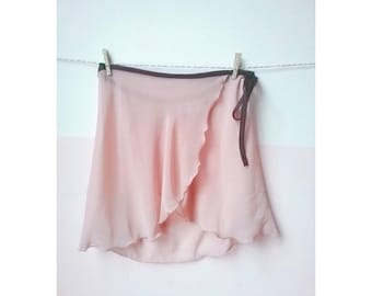 Falda de ballet AMARA de gasa, de 33 a 35 cm, para clases y ensayos. Largo personalizado. Tallas del Reino Unido: 0 a 14.
