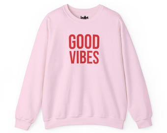Sudadera Good Vibes, regalo de ballet, sudadera unisex, jersey de cuello redondo, regalo para amantes de la danza