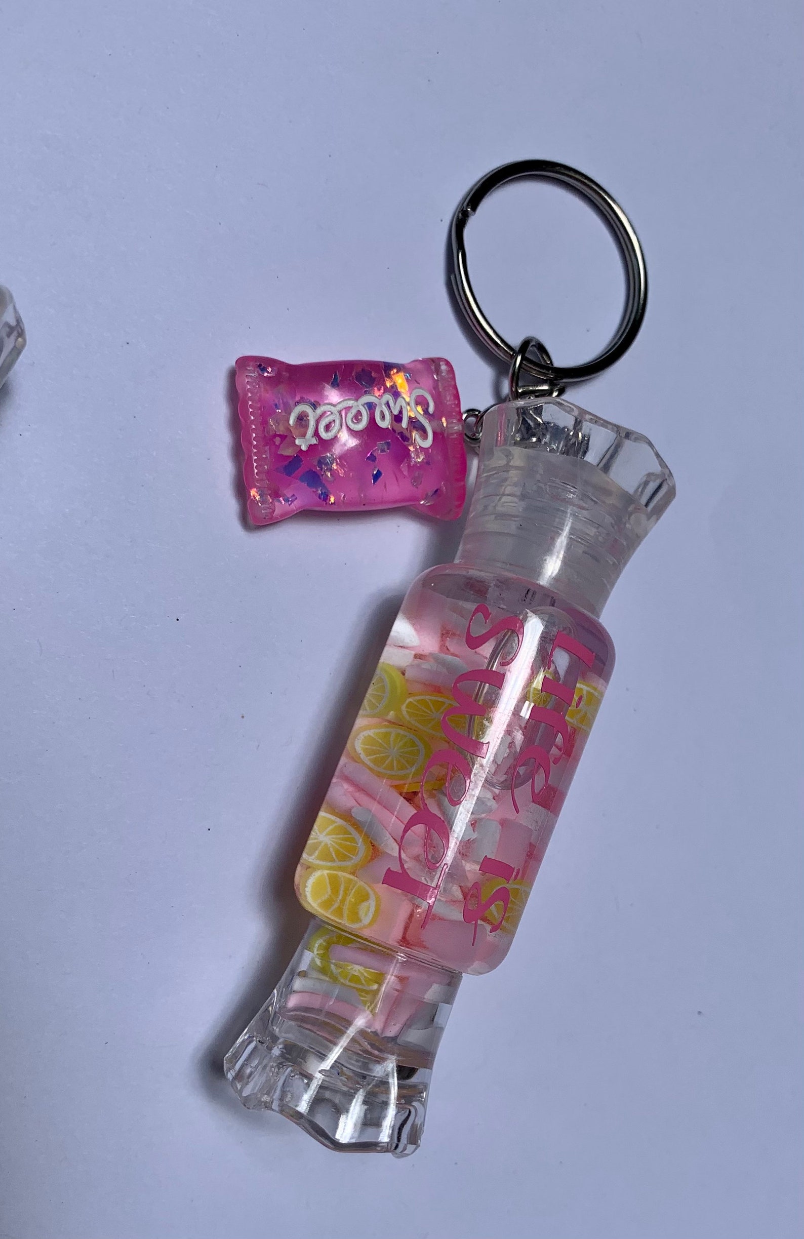 Floating Candy Keychains Fourth of July Keychain Lemon Etsy