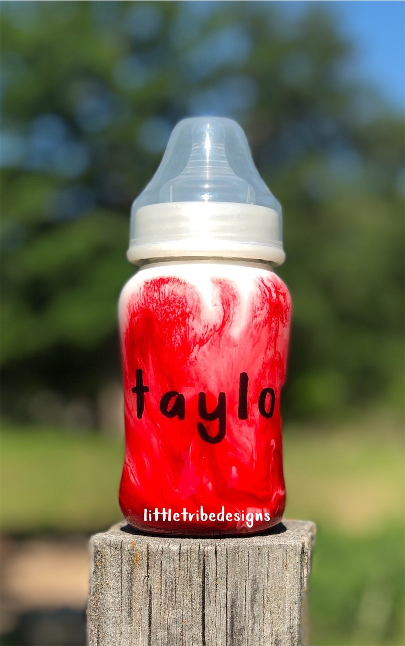 Baby Bottle Tumbler Baby Shower Gift Personalized Tumbler Etsy