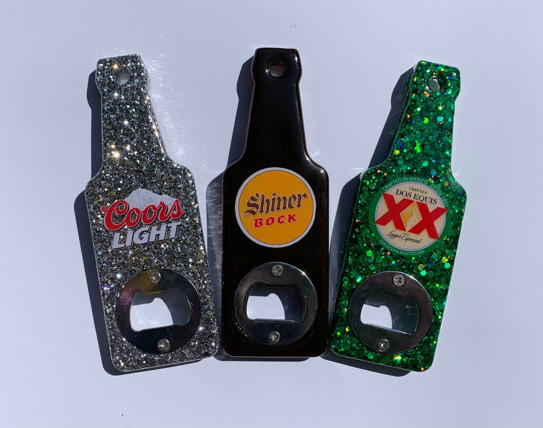Glitter Beer Bottle Openers Bottle Opener Custom Etsy