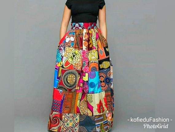 long dashiki skirt