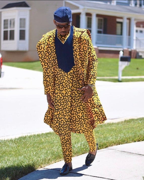 Abbigliamento uomo africano Agbada per uomo Agbada nativa | Etsy Italia