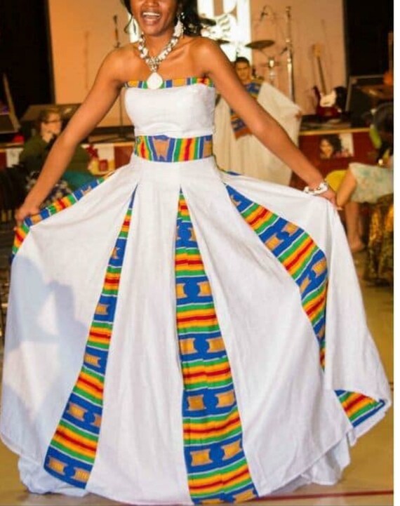 white african wedding dress
