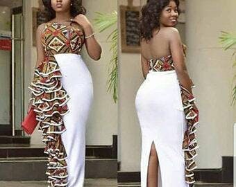 white ankara designs