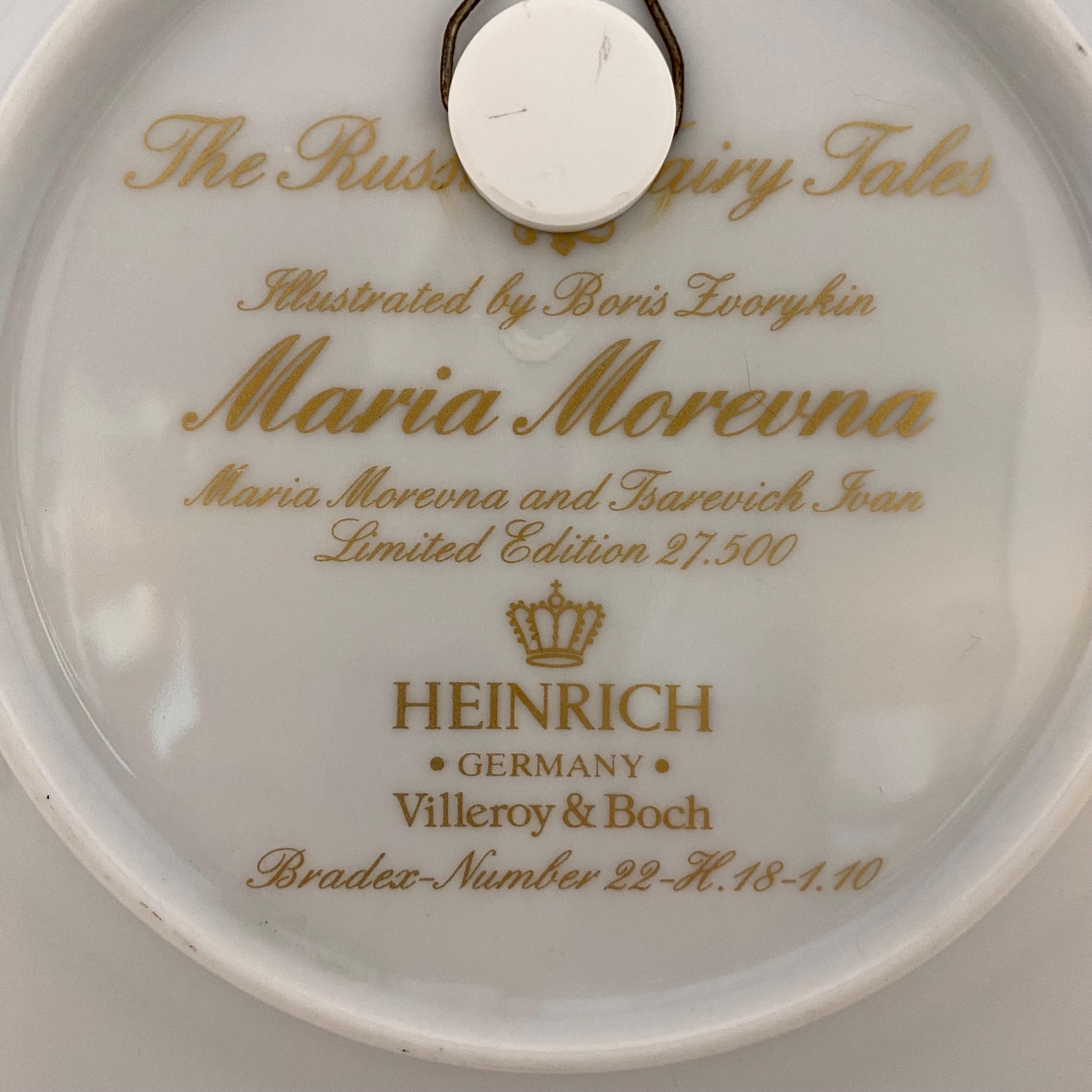 Villeroy & Boch Russian Fairy Tales Collector Plate, Maria Morevna 