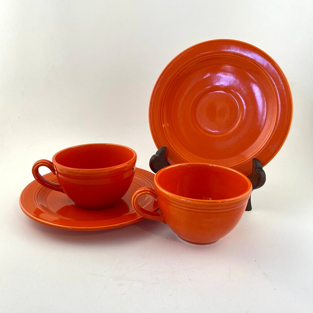 Vernon Kilns Early California Authentic Vernonware 2 Demitasse After