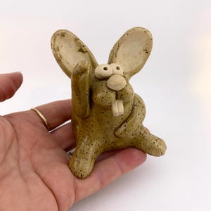 Howdy! Beef N Burger Studio Pottery Speckled Beaver Figurine