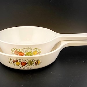 Corningware Spice of Life Skillet Set, P-81-B and P-83-B
