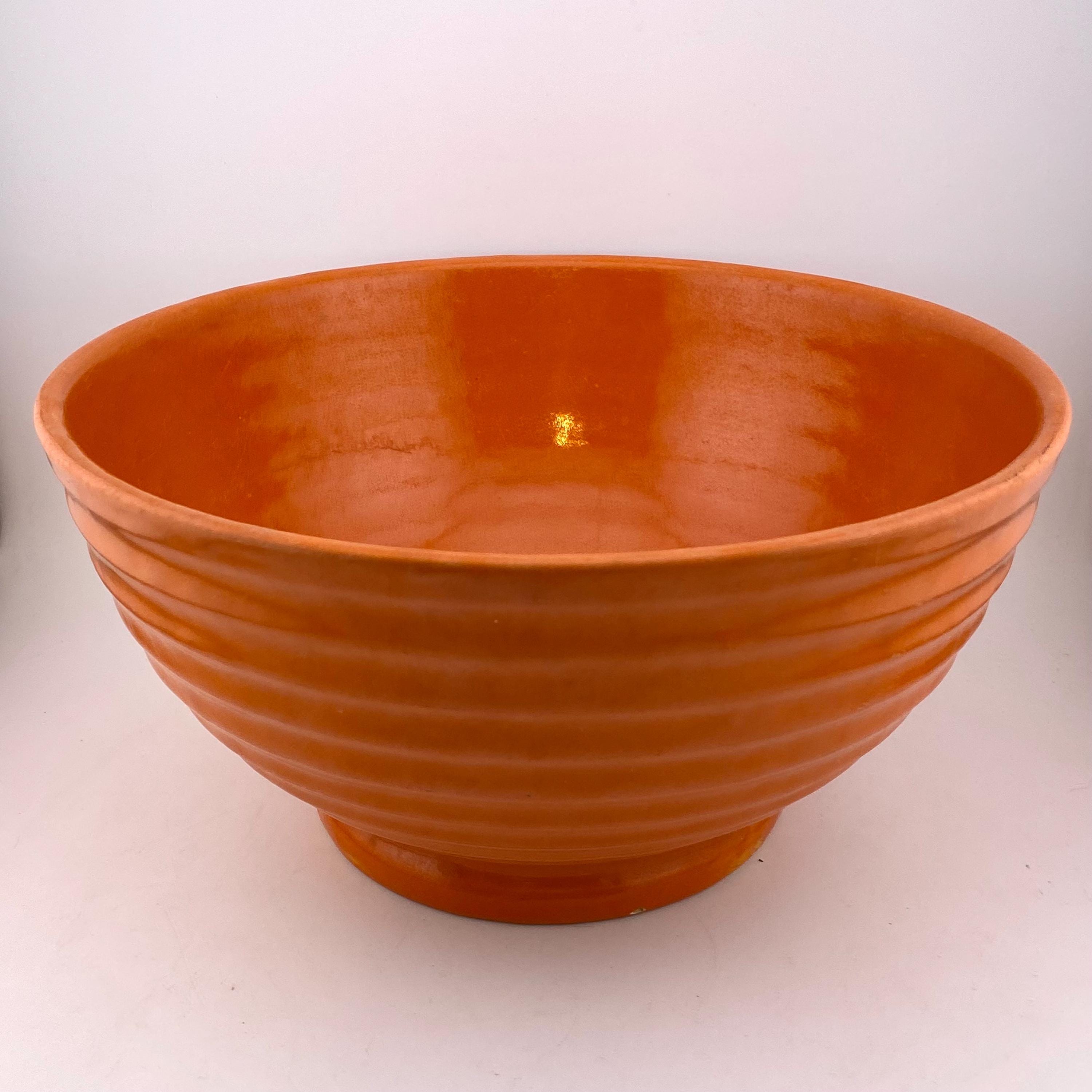 Bauer Ringware Orange #12 Mixing Bowl - Etsy