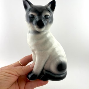 Large Siamese Cat Figurine
