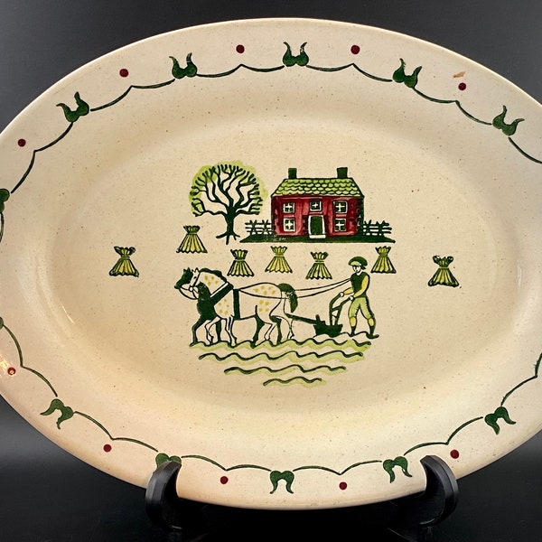 Metlox Poppytrail Provincial Homestead 11” Oval Platter