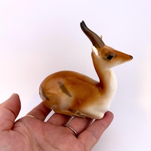 Lomonosov Porcelain Gazelle Figurine, USSR