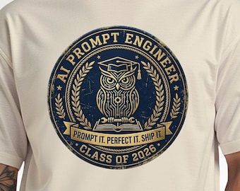 Maglietta regalo di laurea per la classe del 2026, maglietta AI Prompt Engineer Senior 2026, maglietta per sviluppatori di software di informatica, regalo per programmatori, STEM