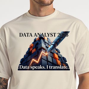 Class of 2026 Data Analyst Shirt, Data Speaks I Translate TShirt, Computer Science Graduation Gift, Software Engineer Tee, Programmer STEM