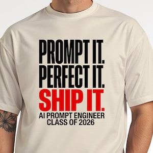 Class of 2026 Graduation Shirt, AI Prompt Engineer Senior 2026 TShirt, Software Developer Tee, Programmer Coding Gift, STEM Shirt, Geek Top