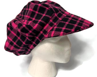 Handmade Plaid Cap, Transitional Accessory