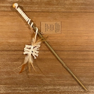 Natural Sustainable Cat Toy Teaser Wand “The Poppy”