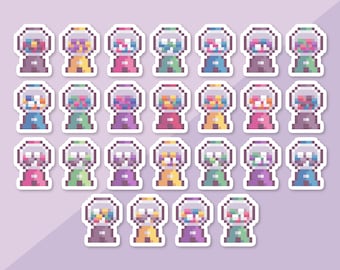 Subtle Pride Bubblegum Stickers | 25 Different Flags | 1-inch Die Cut Matte Vinyl Stickers