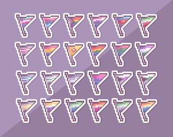LGBTQ+ Pride Flag Stickers | 24 Different Pride Flags | 1.5-inch Die-Cut Matte Vinyl Stickers