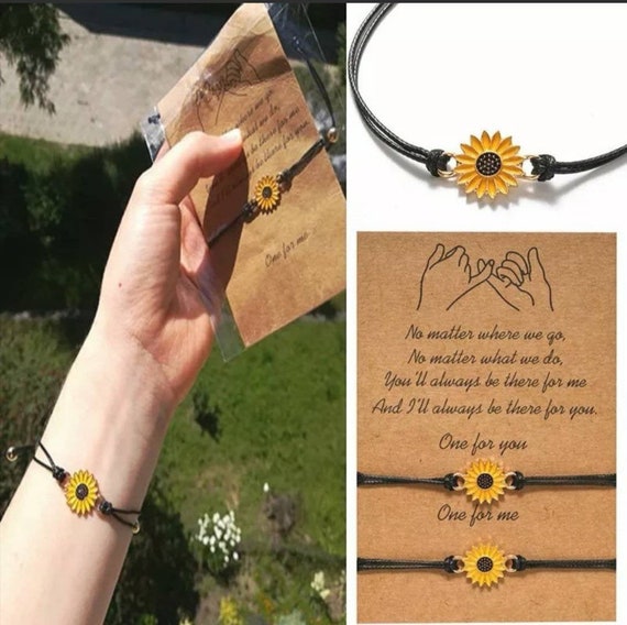 Sunflower 2024 couple bracelet