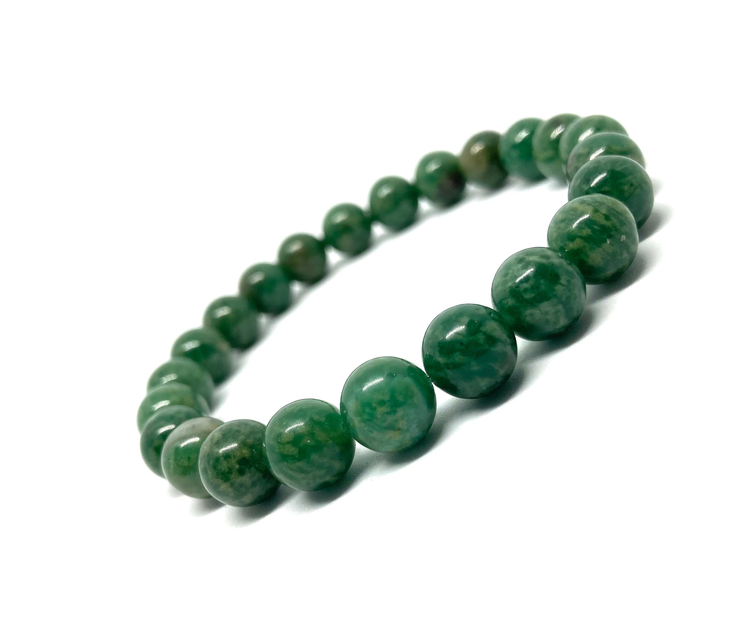 African Green Jade Round Beads Vintage – Estate Beads & Jewelry