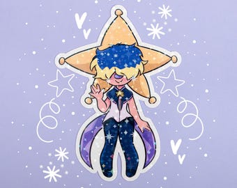 Clown Original Character Sticker,  Water Resistant Vinyl Sticker, Laminated Sticker, Cute Clown Sticker, Clown Girl Sticker, OC Sticker