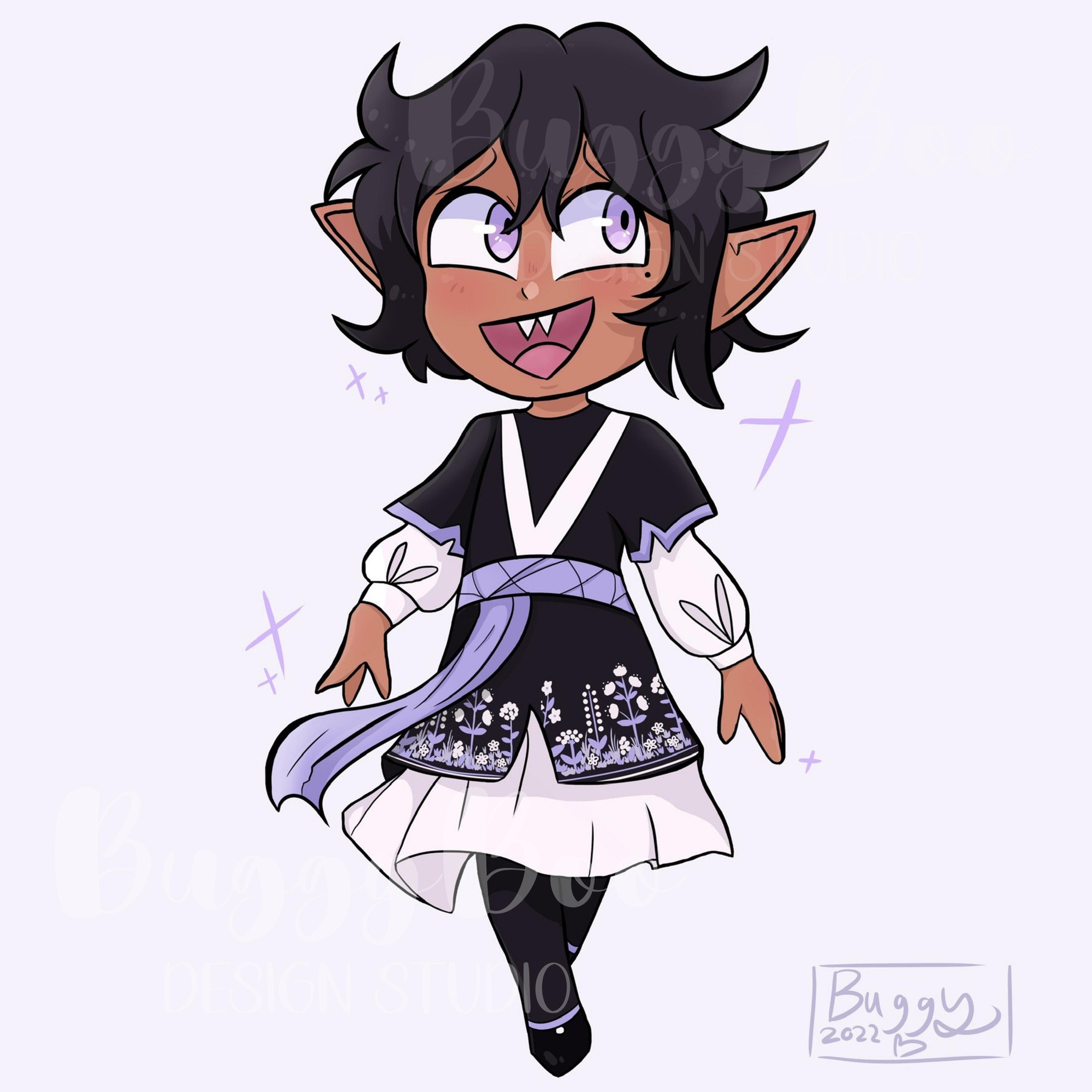 Custom Fullbody Chibi Commission, OC Art Commission, Digital Art ...