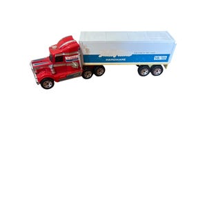 Buddy L Red & White Tri Value Hardware Semi Truck Toy With Trailer
