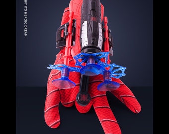 A735 Spider-Man Web Shooter Cuffs Blaster Child Spiderman Costume Accessory Prop 