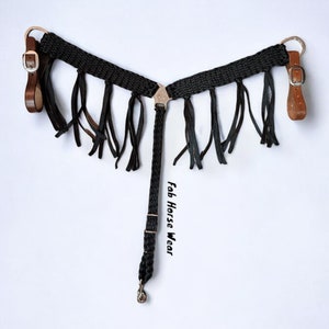 Mule Tape Breast Collar w/ fringe