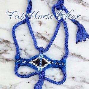 Blue Mule Tape Halter w/ Mohair Noseband