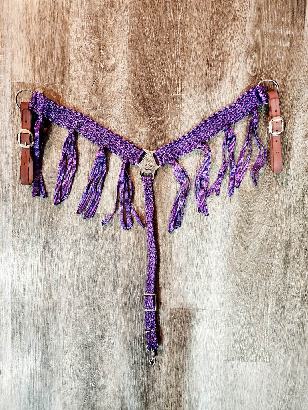Mule Tape Breast Collar W/ Fringe Etsy