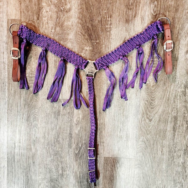 Horse Mule Tape Purple Breast Collar Etsy