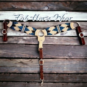 Mohair Breast Collar (natural, turquoise, black)