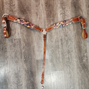 Braided Leather Breast Collar