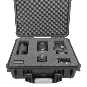 Casematix 16 Inch Waterproof Camera Case fits Canon Dslr Camera Eos R , Rebel sL3 , 6d Mark , 1300d or T6 Canon Camera Body and Accessories