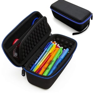 CM Pencil Case and Protective Pencil Pouch - Large Pencil Bag for 50+ Pens, Pencils and Markers with Padded Divider - Includes Case Only