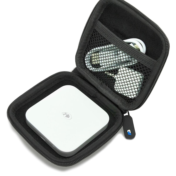 Casematix White Carry Case Fits Square Contactless and Chip Reader Portable Credit Card Scanner, Includes Case Only