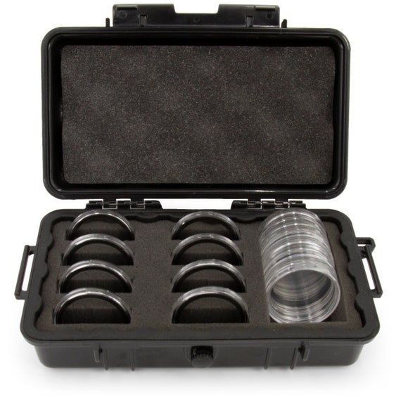 CM Coin Case Fits 30 Coin Holder Capsules for Silver Dollar, Silver Eagle  Coin Collection Supplies Coin Storage Box up to 52mm Case Only 