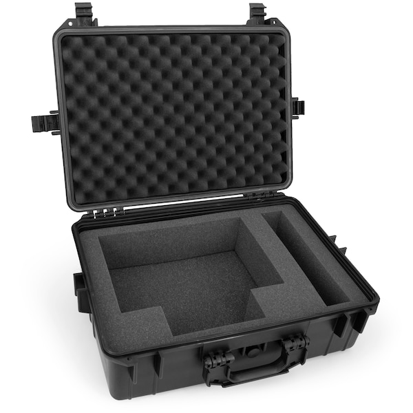 CASEMATIX Waterproof Travel Case Compatible with Square Register POS System Stand and Accessories Within Impact Resistant Foam - Case Only