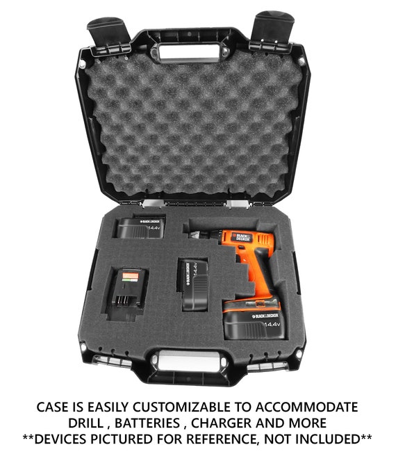 CM Drill Case Fits Black and Decker Cordless Drills or Drivers