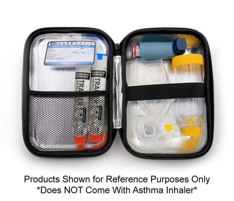 Casematix 8 Inch Insulated Asthma Inhaler Medicine Travel Bag Etsy
