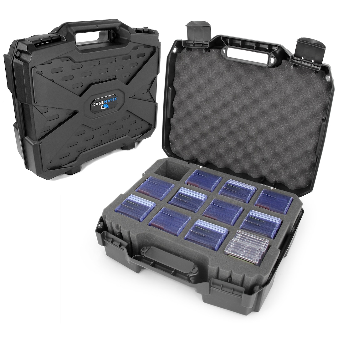 CASEMATIX XL Top Loader Card Storage Case for Trading Cards Fits 450