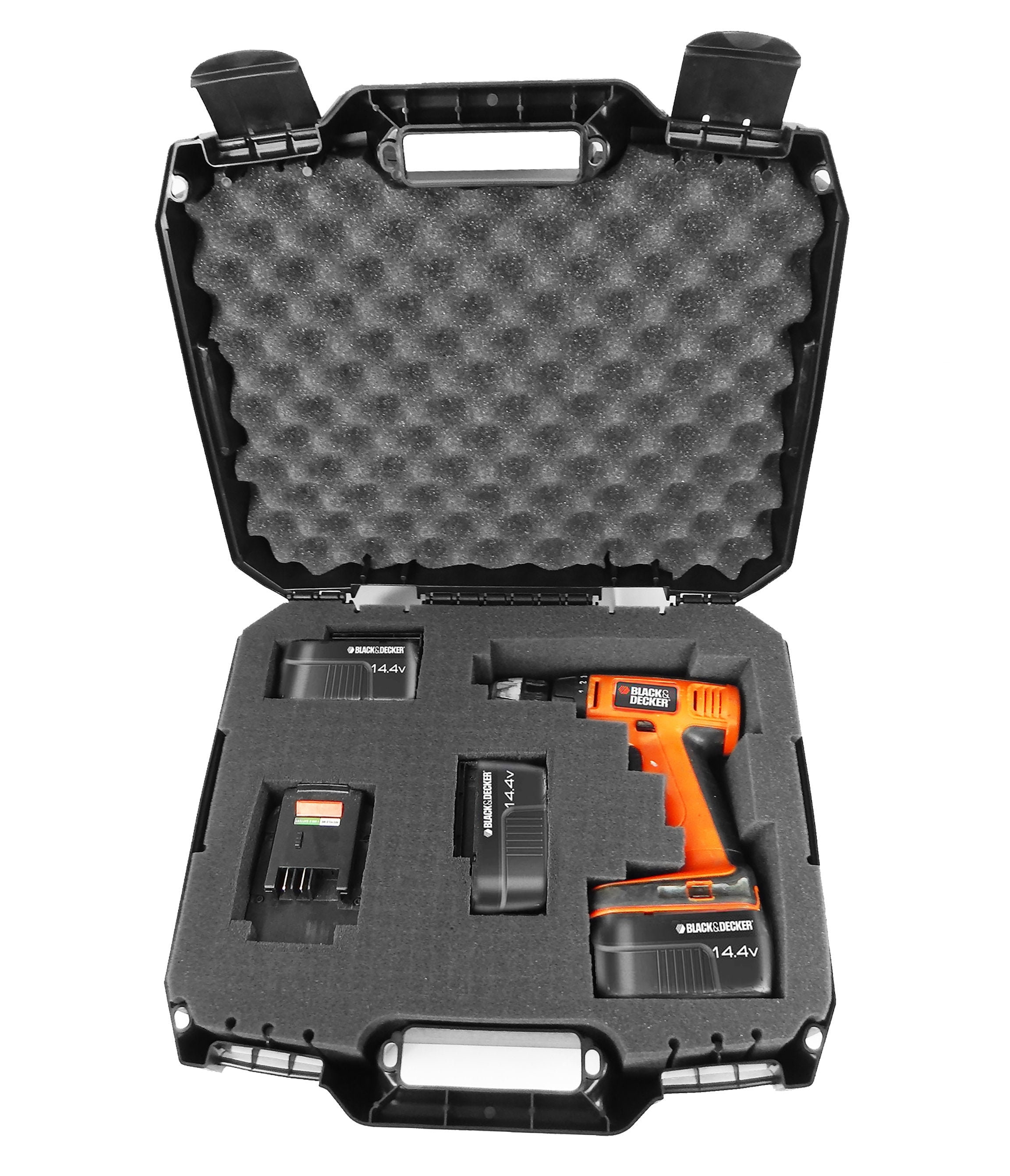 CM Drill Case Fits Black and Decker Cordless Drills or Drivers Model Ldx120  20 Volt, Ld120va, Bdcd120va, Bdcdmt120, Bdcdd220c and More 