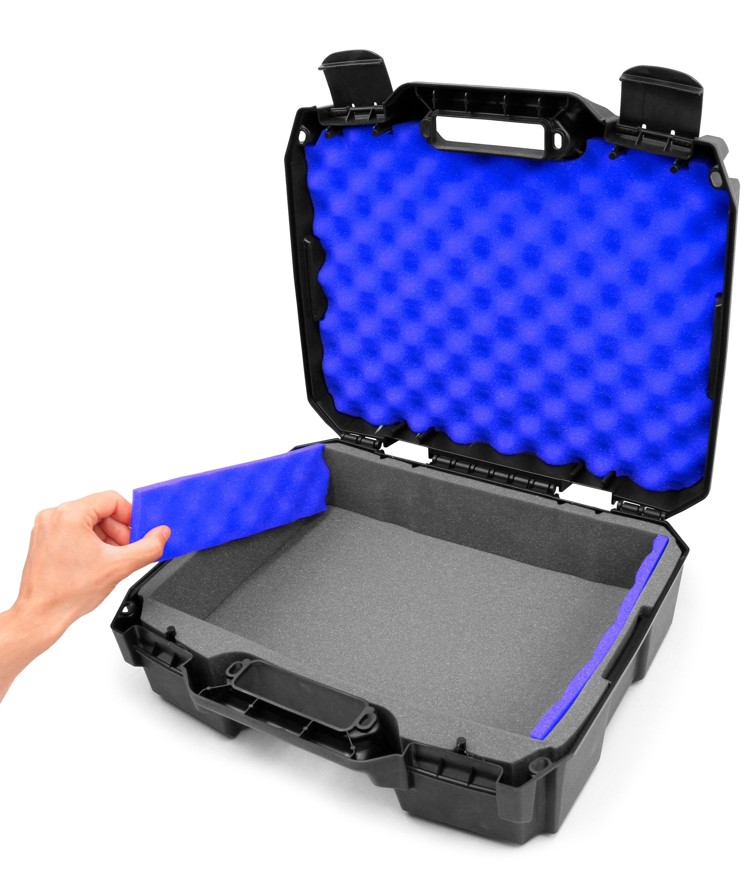 CASEMATIX Hard Shell Miniature Storage Travel Case - 36 Figurine Miniature  Organizer and Miniatures Carrying Case with Foam Interior Compatible with