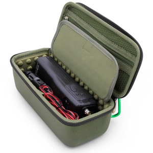 Hard Case for Portable CB Radios by Midland 2 Way Radio , Cobra Handheld CB Radios , Uniden and More - Includes Green CB Radio Case Only