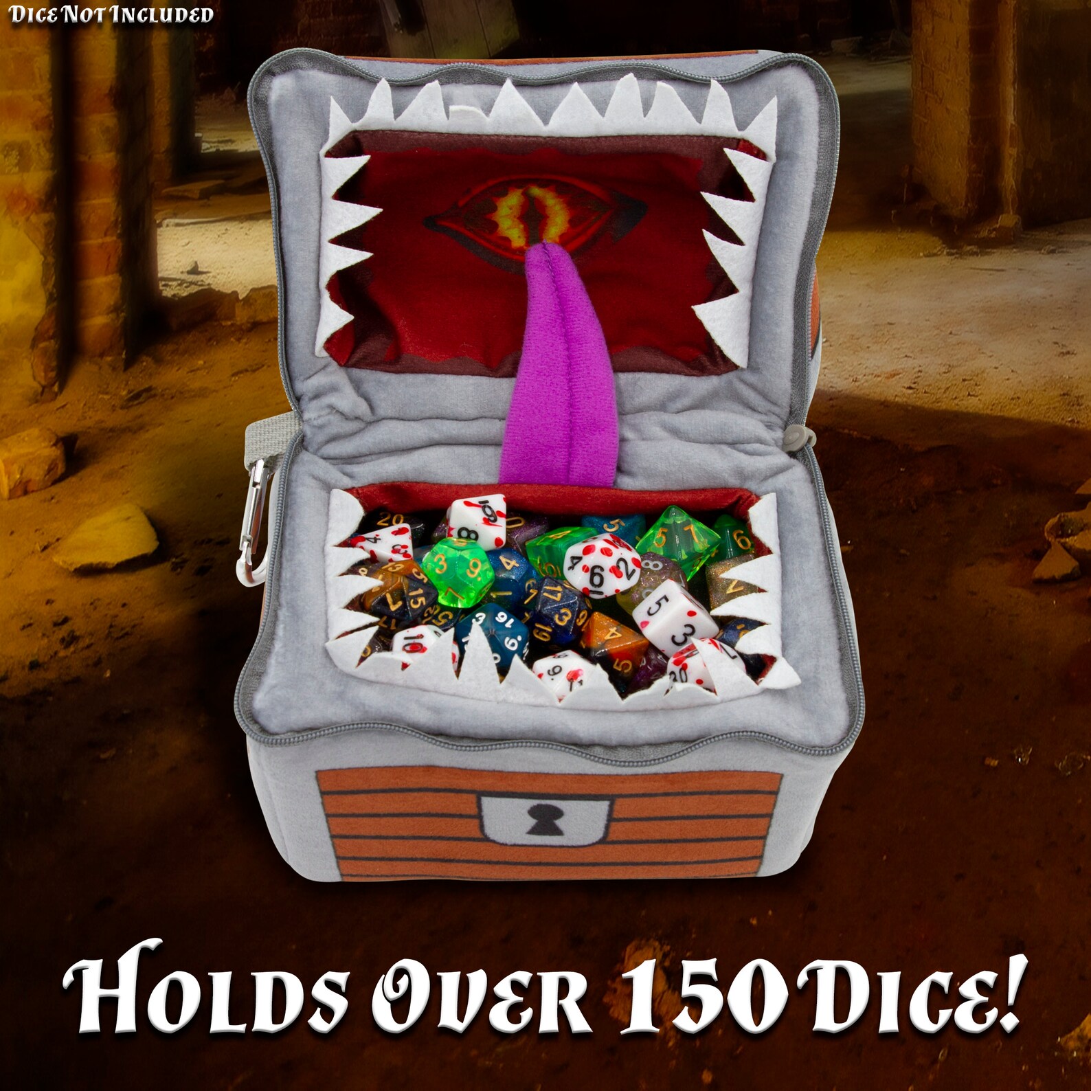 CASEMATIX Mimic Dice Chest and Dice Jail With 7 Included RPG Etsy